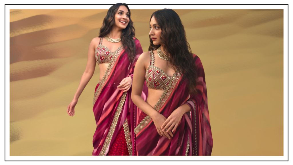 Kiara Advani’s Berry Red Gharara Set is What You Need for Your Diwali Party